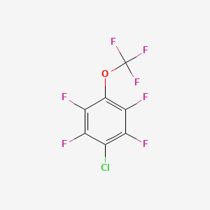 B1403855 1-Chloro-2,3,5,6-tetrafluoro-4-(trifluoromethoxy)benzene CAS No. 1417569-17-5