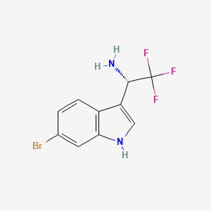 (S)-1-(6-Bromo-1H-indol-3-YL)-2,2,2-trifluoroethan-1-amine