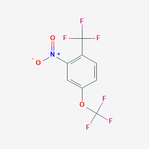 B1403857 2-Nitro-4-(trifluoromethoxy)-1-(trifluoromethyl)benzene CAS No. 1417567-92-0