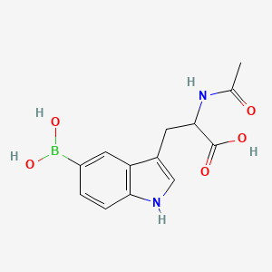 2-Acetamido-3-(5-borono-1H-indol-3-YL)propanoic acid