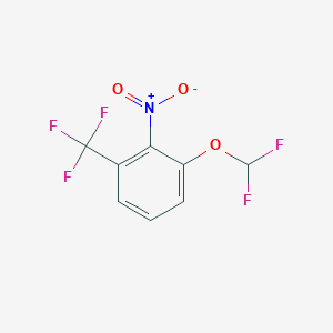 B1403859 1-(Difluoromethoxy)-2-nitro-3-(trifluoromethyl)benzene CAS No. 1227582-73-1