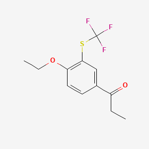 1-(4-Ethoxy-3-(trifluoromethylthio)phenyl)propan-1-one