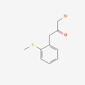 molecular formula C10H11BrOS B14038622 1-Bromo-3-(2-(methylthio)phenyl)propan-2-one 