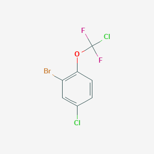 B1403864 2-Bromo-4-chloro-1-[chloro-(difluoro)methoxy]benzene CAS No. 1417566-70-1