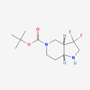 Tert-butyl cis-3,3-difluoro-2,3A,4,6,7,7A-hexahydro-1H-pyrrolo[3,2-C]pyridine-5-carboxylate