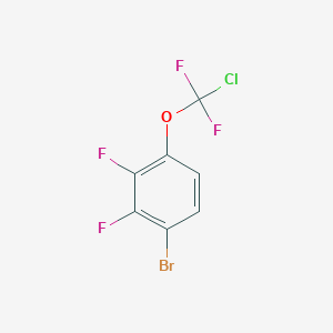 molecular formula C7H2BrClF4O B1403867 1-溴-4-[氯(二氟)甲氧基]-2,3-二氟苯 CAS No. 1417567-60-2
