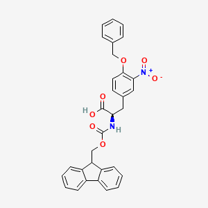 molecular formula C31H26N2O7 B14038670 Fmoc-D-Tyr(Bzl,3-NO2)-OH 