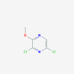 molecular formula C5H4Cl2N2O B1403868 2,6-二氯-3-甲氧基吡嗪 CAS No. 1430460-52-8