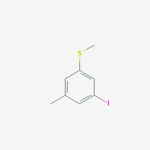 molecular formula C8H9IS B14038683 (3-Iodo-5-methylphenyl)(methyl)sulfane 