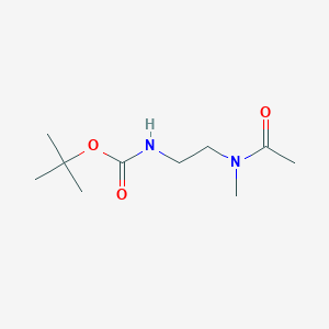 molecular formula C10H20N2O3 B14038689 tert-Butyl (2-(N-methylacetamido)ethyl)carbamate 