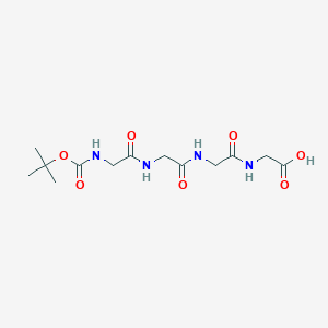 molecular formula C13H22N4O7 B14038705 Boc-Gly-Gly-Gly-Gly-OH 