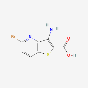 molecular formula C8H5BrN2O2S B14038719 3-Amino-5-bromothieno[3,2-b]pyridine-2-carboxylic acid 