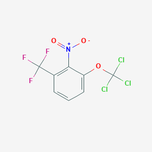 B1403873 2-Nitro-1-(trichloromethoxy)-3-(trifluoromethyl)benzene CAS No. 1417569-47-1