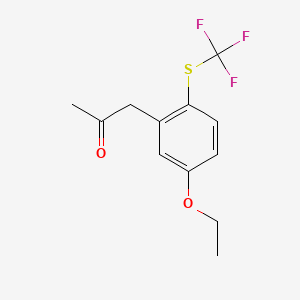 1-(5-Ethoxy-2-(trifluoromethylthio)phenyl)propan-2-one