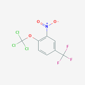 B1403874 2-Nitro-1-(trichloromethoxy)-4-(trifluoromethyl)benzene CAS No. 1417567-23-7