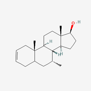 molecular formula C20H32O B14038754 (7R,8R,9S,10S,13S,14S,17S)-7,10,13-Trimethyl-4,5,6,7,8,9,10,11,12,13,14,15,16,17-tetradecahydro-1H-cyclopenta[a]phenanthren-17-ol 