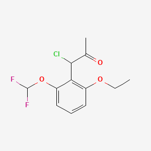 1-Chloro-1-(2-(difluoromethoxy)-6-ethoxyphenyl)propan-2-one