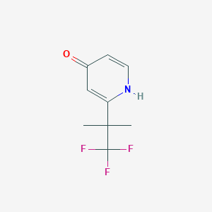 molecular formula C9H10F3NO B1403879 2-(1,1,1-三氟-2-甲基丙烷-2-基)吡啶-4(1H)-酮 CAS No. 1357476-66-4