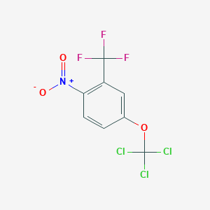 B1403884 1-Nitro-4-(trichloromethoxy)-2-(trifluoromethyl)benzene CAS No. 1417567-14-6