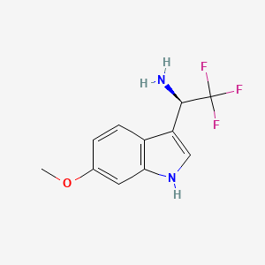 (R)-2,2,2-Trifluoro-1-(6-methoxy-1H-indol-3-YL)ethan-1-amine