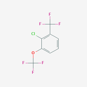 B1403887 2-Chloro-1-(trifluoromethoxy)-3-(trifluoromethyl)benzene CAS No. 1417567-68-0