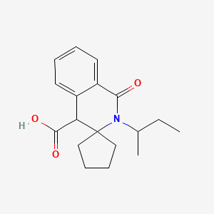 B1403889 2'-sec-Butyl-1'-oxo-1',4'-dihydro-2'H-spiro[cyclopentane-1,3'-isoquinoline]-4'-carboxylic acid CAS No. 1239714-33-0