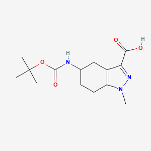 5-[(Tert-butoxycarbonyl)amino]-1-methyl-4,5,6,7-tetrahydro-1H-indazole-3-carboxylic acid