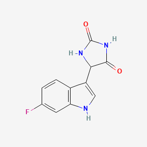 5-(6-Fluoro-1H-indol-3-yl)imidazolidine-2,4-dione