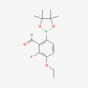 3-Ethoxy-2-fluoro-6-(4,4,5,5-tetramethyl-1,3,2-dioxaborolan-2-yl)benzaldehyde