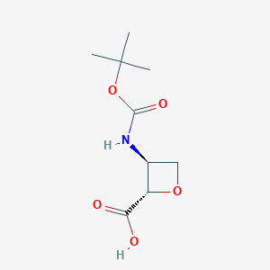 trans-3-((Tert-butoxycarbonyl)amino)oxetane-2-carboxylic acid