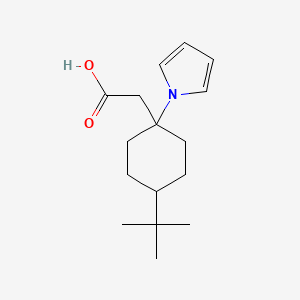 B1403893 [4-tert-butyl-1-(1H-pyrrol-1-yl)cyclohexyl]acetic acid CAS No. 1797082-24-6