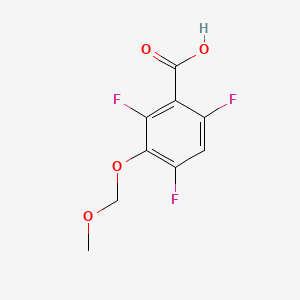 molecular formula C9H7F3O4 B14038981 2,4,6-Trifluoro-3-(methoxymethoxy)benzoic acid 