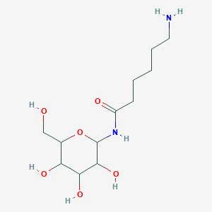 molecular formula C₁₂H₂₄N₂O₆ B014039 6-氨基-N-[3,4,5-三羟基-6-(羟甲基)氧杂-2-基]己酰胺 CAS No. 38822-56-9