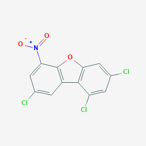 molecular formula C12H4Cl3NO3 B140390 6-Nitro-1,3,8-trichlorodibenzofuran CAS No. 125652-17-7