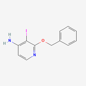 molecular formula C12H11IN2O B14039009 2-(Benzyloxy)-3-iodopyridin-4-amine 