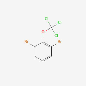 molecular formula C7H3Br2Cl3O B1403901 1,3-Dibromo-2-(trichloromethoxy)benzene CAS No. 1417567-46-4