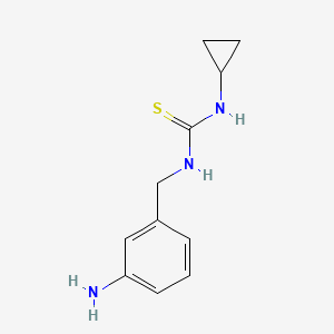 molecular formula C11H15N3S B1403903 N-(3-氨基苄基)-N'-环丙基硫脲 CAS No. 1417171-20-0