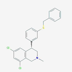 (S)-4-(3-(Benzylthio)phenyl)-6,8-dichloro-2-methyl-1,2,3,4-tetrahydroisoquinoline