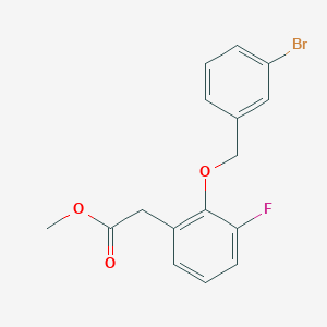 Methyl 2-(2-((3-bromobenzyl)oxy)-3-fluorophenyl)acetate