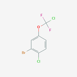 molecular formula C7H3BrCl2F2O B1403906 2-Bromo-1-chloro-4-[chloro(difluoro)methoxy]benzene CAS No. 1417567-65-7