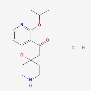 5'-Isopropoxyspiro[piperidine-4,2'-pyrano[3,2-C]pyridin]-4'(3'H)-one hcl