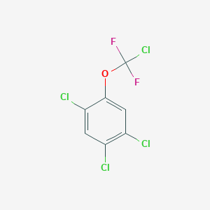 molecular formula C7H2Cl4F2O B1403907 1,2,4-Trichloro-5-[chloro(difluoro)methoxy]benzene CAS No. 1417568-31-0