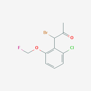 1-Bromo-1-(2-chloro-6-(fluoromethoxy)phenyl)propan-2-one