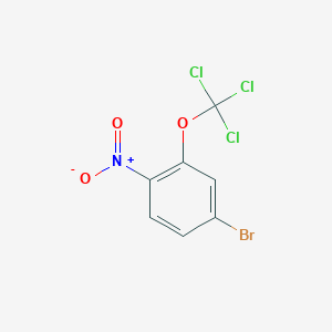 molecular formula C7H3BrCl3NO3 B1403909 4-Bromo-1-nitro-2-(trichloromethoxy)benzene CAS No. 1417568-53-6