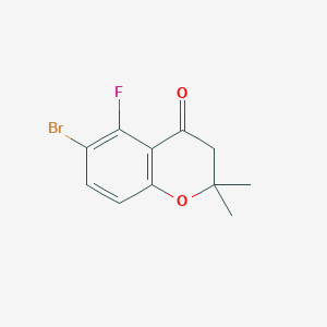 6-Bromo-5-fluoro-2,2-dimethylchroman-4-one