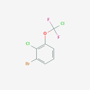 B1403913 1-Bromo-2-chloro-3-[chloro-(difluoro)methoxy]benzene CAS No. 1417568-86-5