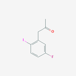 molecular formula C9H8FIO B14039166 1-(5-Fluoro-2-iodophenyl)propan-2-one 