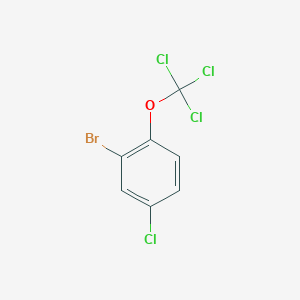 molecular formula C7H3BrCl4O B1403918 2-Bromo-4-chloro-1-(trichloromethoxy)benzene CAS No. 1417569-89-1