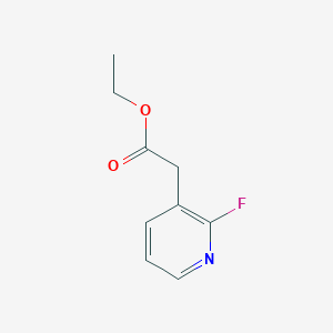 molecular formula C9H10FNO2 B14039186 Ethyl 2-(2-fluoropyridin-3-YL)acetate 