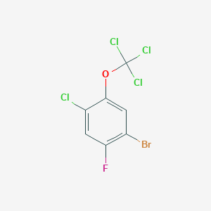 molecular formula C7H2BrCl4FO B1403922 1-Bromo-4-chloro-2-fluoro-5-(trichloromethoxy)benzene CAS No. 1417566-43-8
